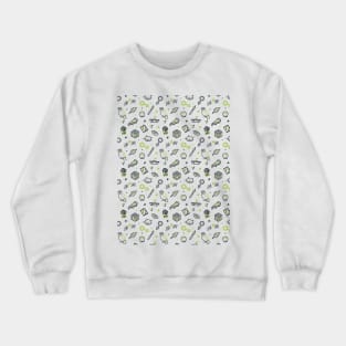 Random Doodle Pattern (Green) Crewneck Sweatshirt